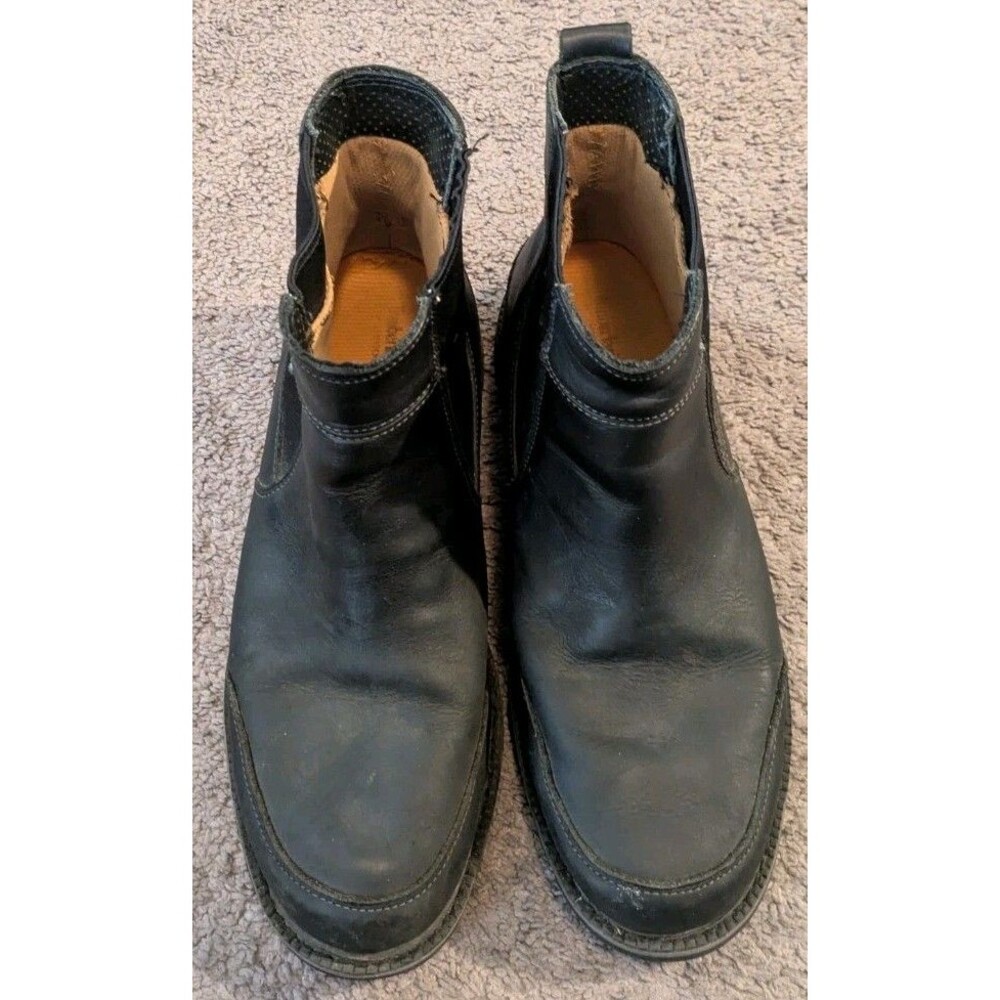 Timberland Chestnut Ridge Black Leather Waterproof Chelsea Boots 5536A Men's 8.5 - Picture 5 of 8